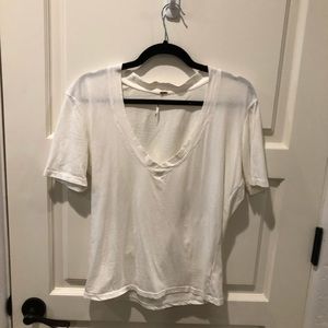 Free people distressed tee